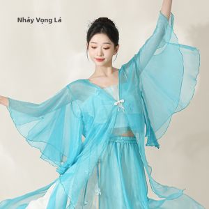 LEAF DANCE | Trang phục múa phong cách Trung Quốc mới dáng suông thiết kế cánh hoa có dây đeo