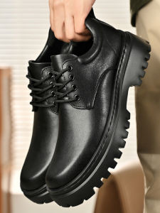 Business Dress Leather Shoes for Men Winter Lined
