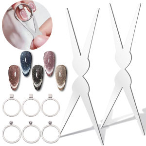 Nail Art Magnet / Multifunctional Cats Eye Nail Magnetic / 3D Circular Cat Eye Nail Art Megnet / DIY Super Strong Gel Polish Magnets / Nail Art Tools