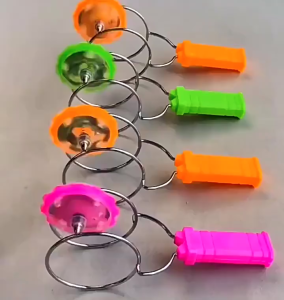 Childrens Hand-Cranked Inertia Spinner Magic Toy / Magnetic Light Track Puzzle Stress Relief Toy