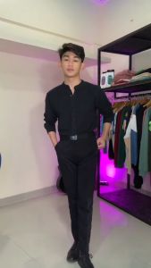 EUVERSE Kemeja Lengan Panjang Ciangi (SHANGHAI) - Kemeja Pria Wanita Uniseks Lacoste