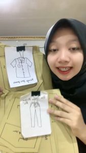 【COD】Pola Setelan Seragam SMA Laki Laki | Pola Baju Anak | Pola Instan | Pola Jiplak | Pola Jahitan Lengkap Firdaus Busana