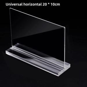Acrylic Sign Holder Clear Table Menu Display Stand Standing Double Sided Clear Acrylic Sign Office Store Restaurant Meeting