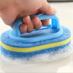1/3/5/10PCS Cleaning brush with handle Sponge Kitchen cleaning pot cleaning dish washing brush Thickened decontamination