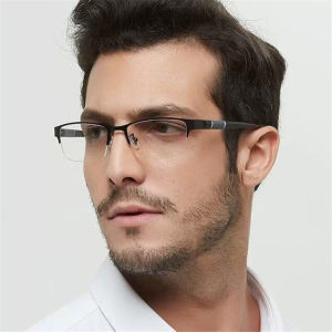 Reading Glasses Men Women High Quality Half-frame Diopter Glasses Business Male Presbyopic Eyeglasses +1.0 1.5 2.0 2.5 3.0 3.5