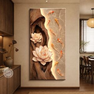 RUIBAHAO | 3D Fish Motif Wall Decor for Entrance Corridor