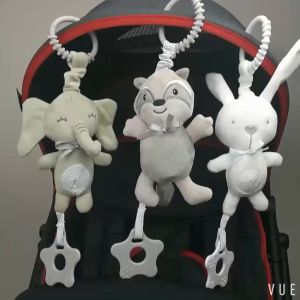 Baby stroller pendant with music teether car hanging baby soothing toys baby crib hanging decorative rattles Suitable for 0 + years old