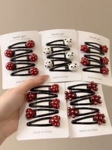 Jepit Rambut Aksesoris Jepit Poni Anak Polkadot New Style Children Bangs Collection Hair Clip Hair Pin