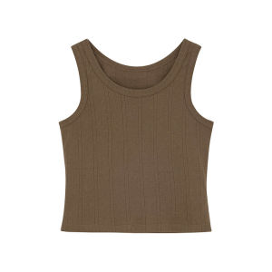 Knitted Halter Top Large U-Neck Knit Vest