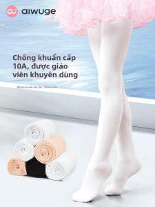 aiwuge | White Dance Practice Tights for Girls Autumn Winter