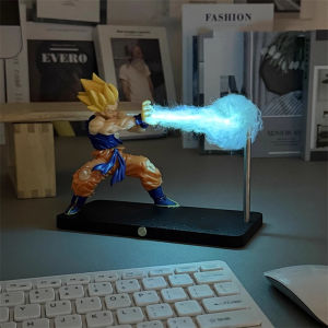 Bandai | Son Goku Kamehameha Night Lamp Desktop Decoration Model Night Anime Surrounding Childrens Toys Birthday Gift