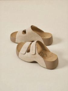 Josiny | Womens Thick Sole Sandals Dual Straps
