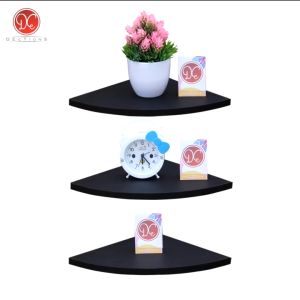 DEcTionS Floating Shelves Rak Dinding Sudut Minimalis 3 pcs Model Lengkung Tempel/Gantung/Melayang