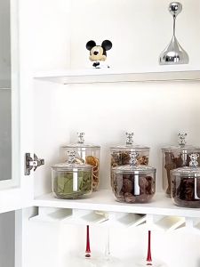 CozE PET Material Jar Food Container With Airtight Kitchen Organizer Transparent Candy Snack Storage