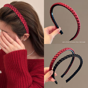 Red Anti-Slip Hairband Womens Special for Washing Face High Hairline Stylish Hairband Headwear Hair Accessory