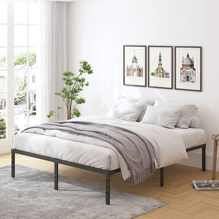 Meitian Iron Bed Frame Metal Bed Frame Queen Single King Bed Storage