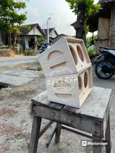 BOX SPEAKER LINE ARRAY 4 INCH DOUBLE / BOX MINIANTUR GANTUNG 4 INCH