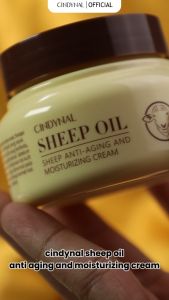CINDYNAL Moisturizer Cream Goat Milk Sheep Oil Anti-Aging Pelembab Wajah Memperbaiki Skin Barrier