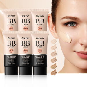 Kem trang điểm BB bền lâu quiyum 50g che khuyết điểm lỗ chân lông không thấm nước tông màu làm sáng da che khuyết điểm Kem nền trang điểm Kem nền trang điểm Trang điểm làm đẹp