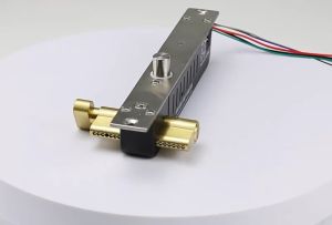 Chốt khóa cửa thường khóa (cấp điện mở ngắt điện khóa) kèm chìa khóa cơ loại 5 dây có độ trễ 0-3-6-9 giây