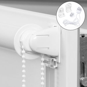 25MM Roller Blind Assembly Kit 3-meter Beaded Chain Curtains Plastic Chain Positioning Tools With 240 Degrees Rotation Speed Kit
