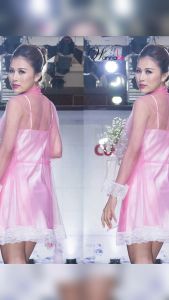 Váy ngủ lụa WANNABE đầm ngủ phối ren cúp ngực 2 lớp giúp bạn nâng tầm phong cách DN572