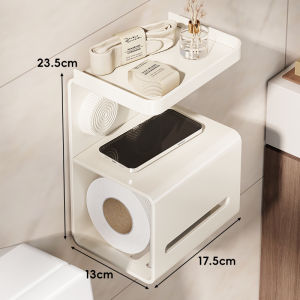 Hộp Đựng Khăn Giấy Treo Tường Không Cần Đục Lỗ Giá Để Giấy Vệ Sinh Giá Để Khăn Giấy Bằng Nhựa Đồ Dùng Vệ Sinh Cá Nhân