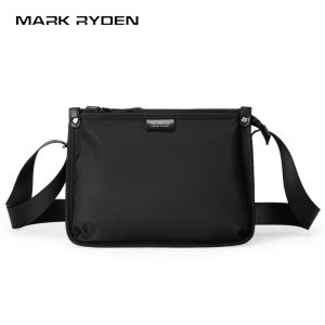 Mark Ryden Mens Casual Crossbody Bag Large Capacity Multi-Functional Commuter Bag Simple Design Leisure Single Shoulder Bag
