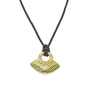 TOGGLER | Braided Straw and Leather Necklace