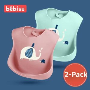MUGE | Waterproof Silicone Soft 3D Bib Large