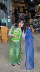 ชุดคลุมตาข่าย ชุดคลุมตัดหญ้า กันเศษหญ้ากระเด็น สวมใส่งาน ขนาดฟรีไซร์ ระบายอากาศได้ดี