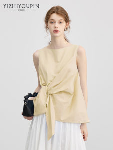 Irregular Knot French Design Shirt