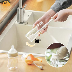 [Warm Homie] Multipurpose Water Bottle Gap Cleaner Brush 90° Foldable Brush Head Cup Crevice Cleaning Tools