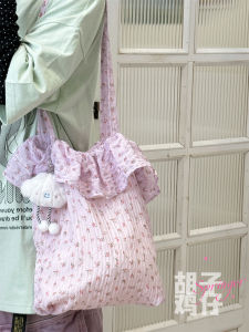 Túi Tote Bông Satin Cạp Cao Dung Tích Lớn Túi Đeo Vai Nữ Túi Đeo Hông in Thanh Niên Túi Thường Ngày Mùa Hè Túi Xếp Ly Tốt Cho Nữ