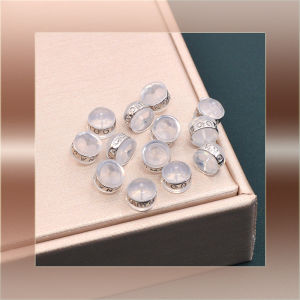 Transparent Silicone Ear Plugs 18K Gold Sleeping Ear Studs Back Stoppers Ear Plug Accessories Ear Jewelry Stopper Snap