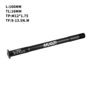 MUQZI | MUQZI MTB Thru Axle 12x100 12x142 12x148 Bike Front Rear Hub Skewers 122 166 171 175 180 192mm Fork Shaft M12 P1.75 Wheel Axle