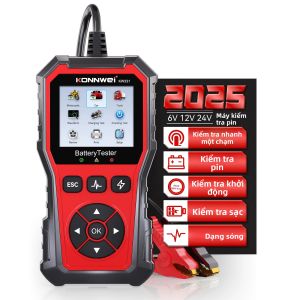 Máy Kiểm Tra Ắc Quy Ô Tô KONNWEi 2025 Công Cụ Xóa Mã Lỗi Giám Sát Thông Tin Ắc Quy Kiểm Tra Khởi Động Và Quét Sạc