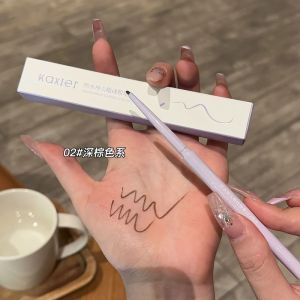 Kaxier Casier Smooth Waterproof Sweatproof Eyeliner Pen Dual Pack Daily Commute Girl Easy Coloring Long Lasting Makeup Tool