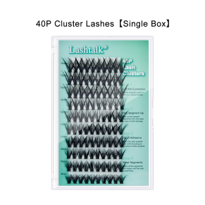 Lashtalk 1 Box Clearance Deals DIY 40P D Curl Lash Clusters Eyelash Extension 10 Lines 8-16mm From Nagaraku Dovetail Segmented Lashes Volume Natural Lighter Bundles Makeup Tools Clearance Deals