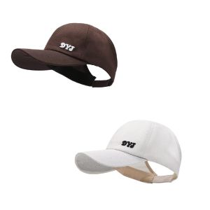 Summer Cap Women High Ponytail Baseball Cap Solid Color Sunhat Sport Running Sun Visor Hats Women Ponycap Adjustable Paste Caps