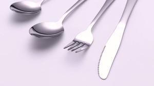 HOL  Gold Cutlery Set Forks Knives Spoons 3in1 Stainless Steel Dinnerware With Box Korean Tableware Flatware Set