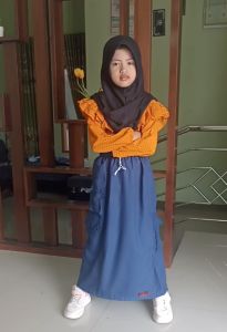 rok celana panjang anak usia 6-12 tahun warna hitam