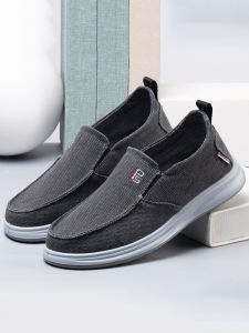 SHIPAILUO | Spring 2025 Mens Single Canvas Shoes Breathable Soft Bottom Lightweight Comfortable Dad Shoes Old Beijing Cloth Shoes Casual Low Heel