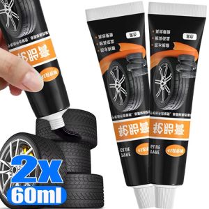【Pphha】2Sets 60ml Car Tire Repair Glue Waterproof High Temperature Resistance Tyre Peeling Repair Strong Adhesive Rubber Wear-resistant Sealing Glue