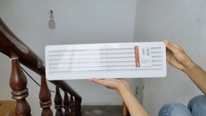 Miệng gió nhựa chữ nhật gắn tường/ gắn cửa Era - DP ( 1 bộ 2 cái) - Hàng nhập khẩu