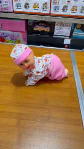 Terus Jaya Toys Mainan Baby Rangkak - Boneka Bayi Merangkak Elektrik