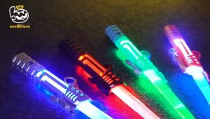 ดาบสตาร์วอร์ มีไฟ ดาบเลวิทยุ ดาบของเล่น มีเสียงเเกว่งดาบ 7 สี