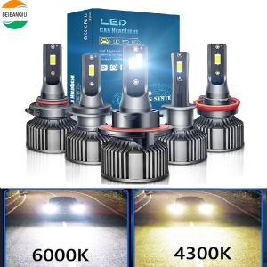 9007 LED Headlight Car Fog Light H11 HB5 9006 9005 HB3 HB4 H19 H11B H4 5202 H7 H13 9008 H16 PSX24W PSX26W Auto Lamp 12V 4300K