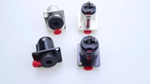1-2 Chiếc 6.35 Mm Stereo Nữ Ổ Cắm Jack Âm Thanh Bảng Điều Khiển Gắn Kết Nối XLR Loa/Cáp Micro Nhà Ga Khung Xe