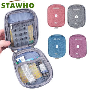 Mini Portable Medicine Storage Bag Camping Outdoor Travel First Aid Kit Medicine Bags Organizer Emergency Survival Bag Pill Case